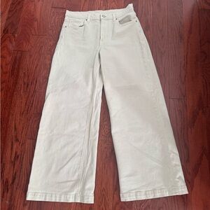 Gap High Rise Stride Jeans in Stone